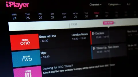 PA Media BBC iPlayer homepage