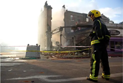 Getty Images Burnt-out pub