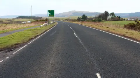 A picture of the A77 road near Innermessan