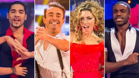 Strictly winners Louis Smith, Joe McFadden, Abbey Clancey, Ore Oduba