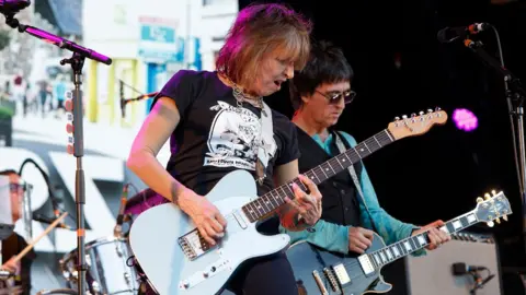 Johnny Marr and Chrissie Hynde