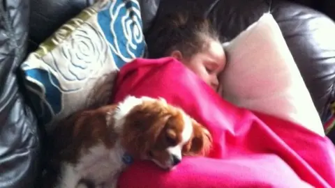 Karene Thorne Mia Thorne with her dog