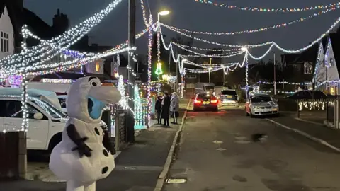 The lights in Lansdowne Road