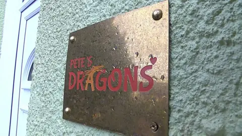 BBC Pete's Dragons sign