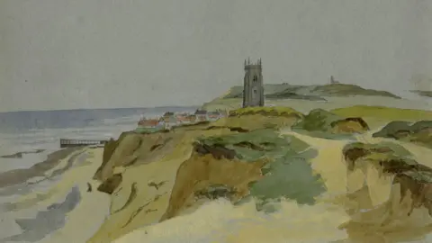 Artist James Stark's painting of Cromer in the 1830s