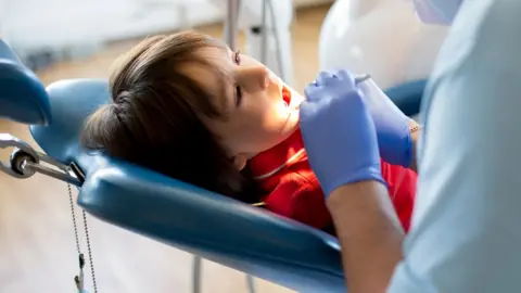 Getty Images Child at the dentist