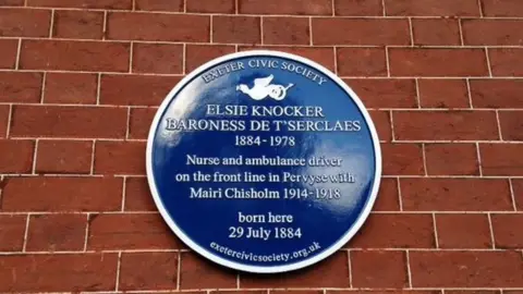 Elsie Knocker blue plaque