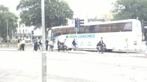 BBC Coach collision in Brighton