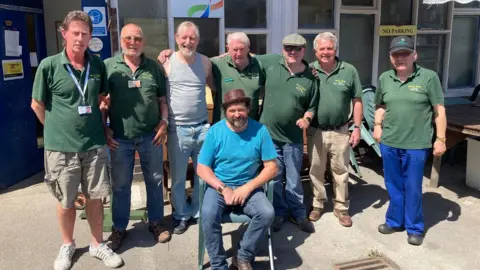 Men in Sheds Volunteers and workers at Crewe Men's Shed