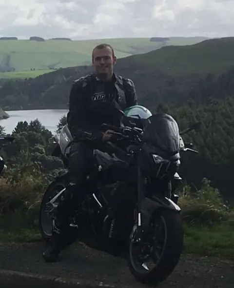 North Yorkshire Police Patrick Casey on a motorbike