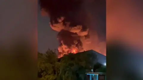 Trampoline fire