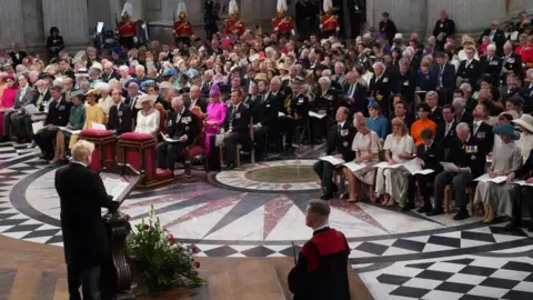 Getty Images A view of guests inside the cathedral