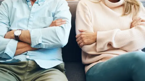 Getty Images Unhappy couple.