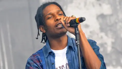 Getty Images ASAP Rocky on stage