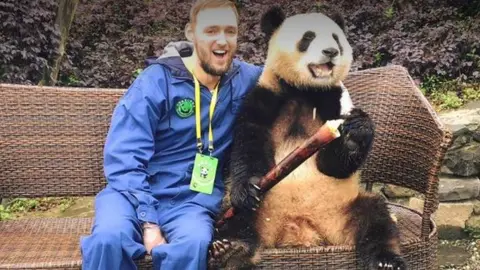 Jamie Ather Panda in China