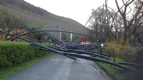 BBC Piping on the road