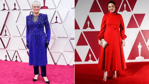 Getty Images Glenn Close and Olivia Colman