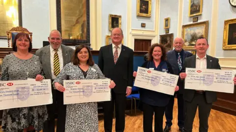 BBC Representatives from the charities