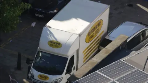 AFP/Getty Images The van used in the attack at Finsbury Park