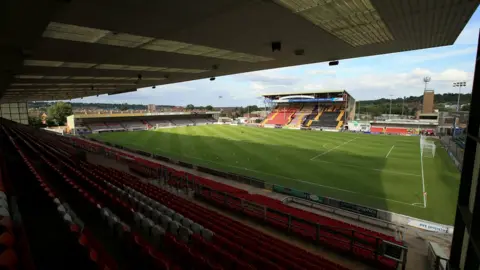 PA Lincoln City FC's Sincil Bank stadium