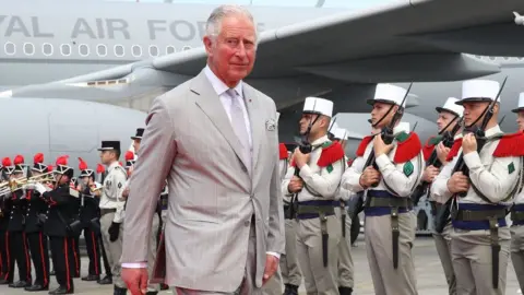 Getty Images Prince Charles at airport