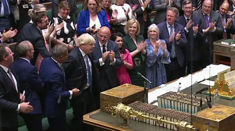 Boris with MPs