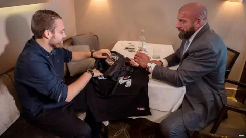 WWE Charlie Guenigault and Triple H