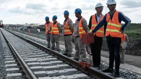 AFP Chinese workers in Kenya