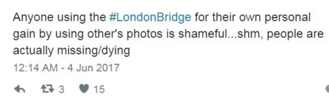 Twitter Screen grab of tweet by @Kirapbaby