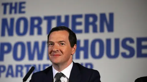 Reuters George Osborne at a meeting of the Northern Powerhouse Partnership in 2016