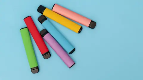 Getty Images Disposable vapes are ready to use straight out of the packet