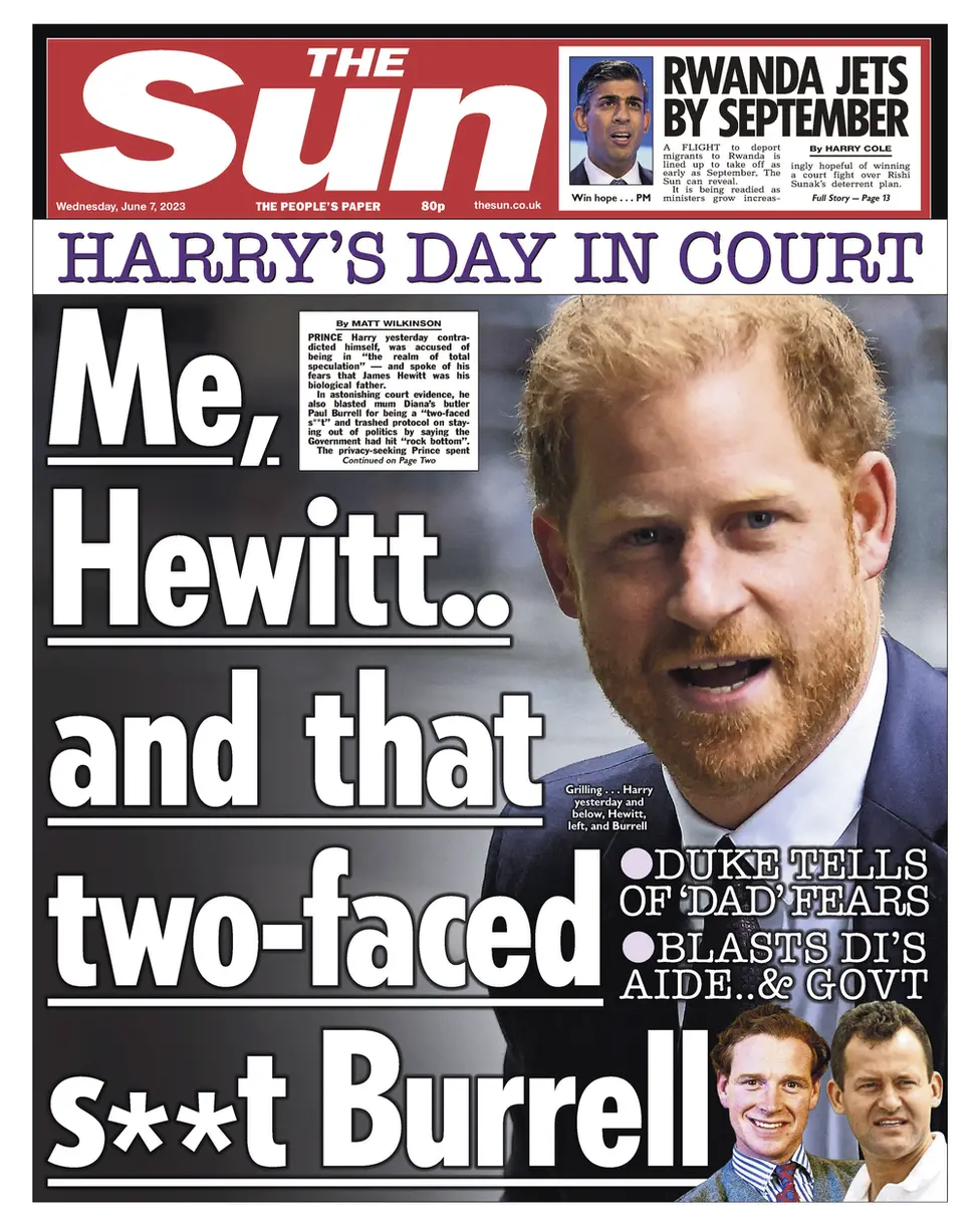 The Sun front page