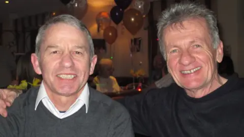 Stephen Taylor Stephen Taylor (left) with his brother John