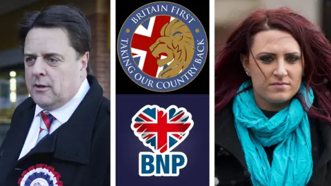 Getty Images Nick Griffin and Jayda Fransen