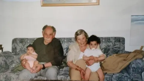 Eid Haddad Eid Haddad's parents Rizk Eid Beshara Haddad and Mariam Akl Ballout, with their grandchildren in 2002