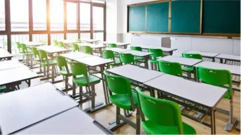 Getty Images Empty classroom