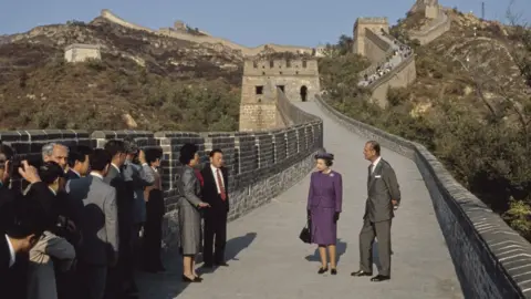 Getty Images The Queen and Prince Philip in China in 1986