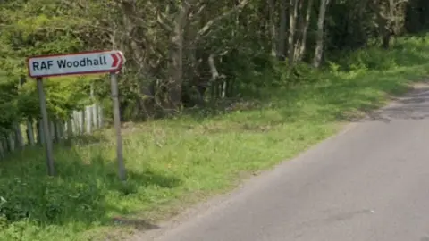 Google Woodhall Spa sign