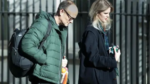 PA Media Dominic Cummings on Downing Street on 14 April