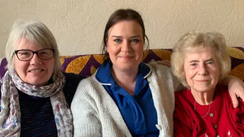 BBC Susan Beilby, Beth Pink and Jill Hackwood