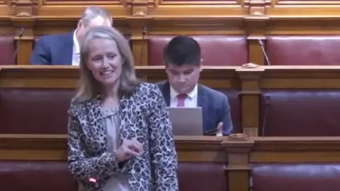 States Assembly K Moore in states addressing members