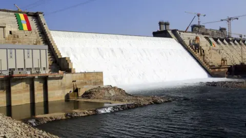 Getty Images Grand Ethiopian Renaissance Dam (Gerd), 19 February 2022