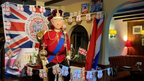 Julia Lewis/BBC Felt model of King Charles