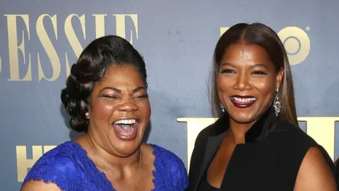 Getty Images Mo'Nique and Queen Latifah
