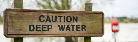 Getty Images Deep water sign