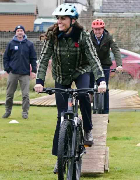 PA Media Kate and William in Moray