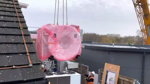 Chesterfield Royal Hospital NHS Foundation Trust MRI being lowered