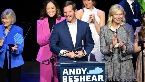 Getty Images Beshear at campaign rally