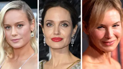 Getty Images Brie Larsson, Angelina Jolie and Renée Zellweger