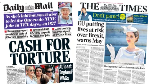 Daily Mail and the Times